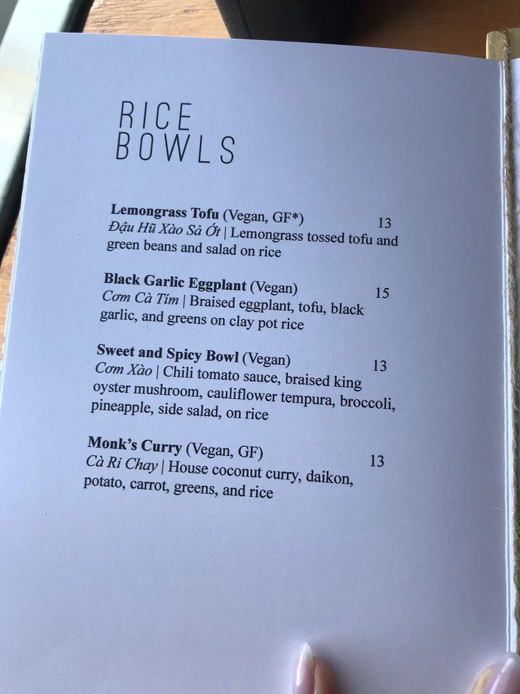 Menu at Do Chay Kingsway restaurant, Vancouver