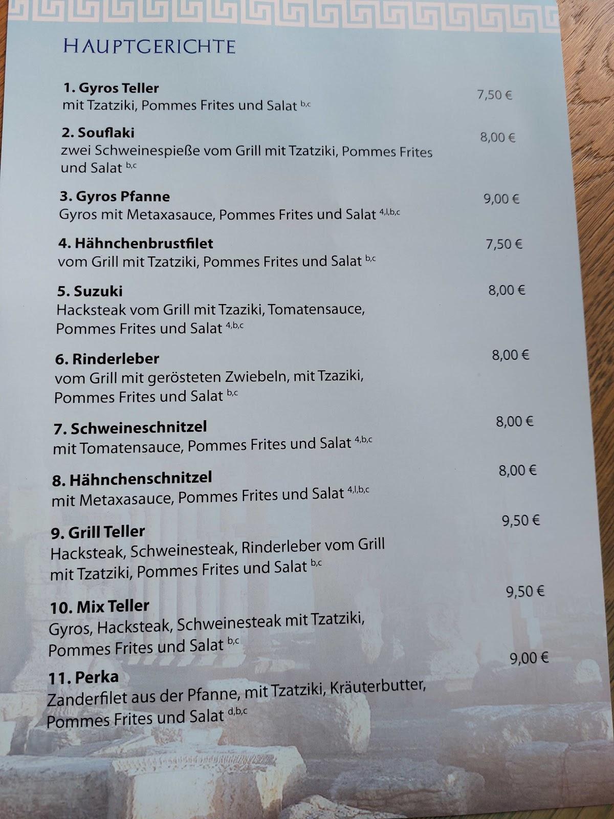 Speisekarte Von Herkules Grill Restaurant Schwedt Oder