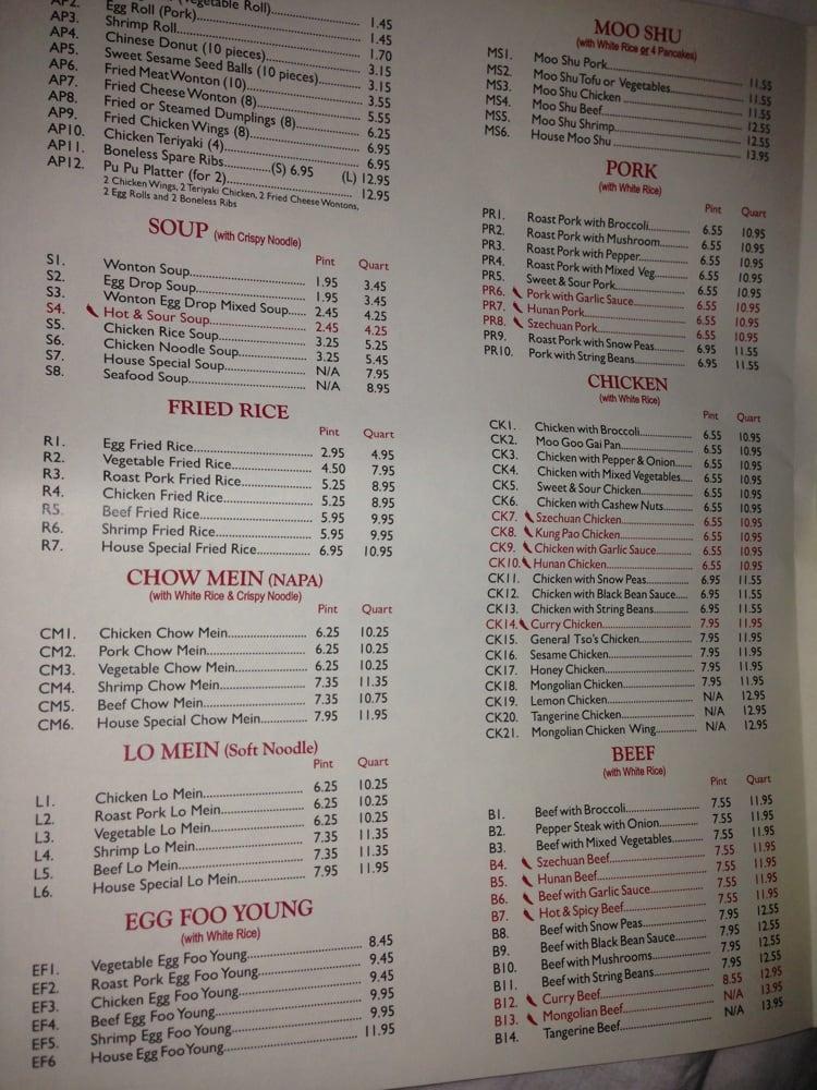 Menu At Tan's Asian Cafe, Tallahassee, Capital Cir Ne #110