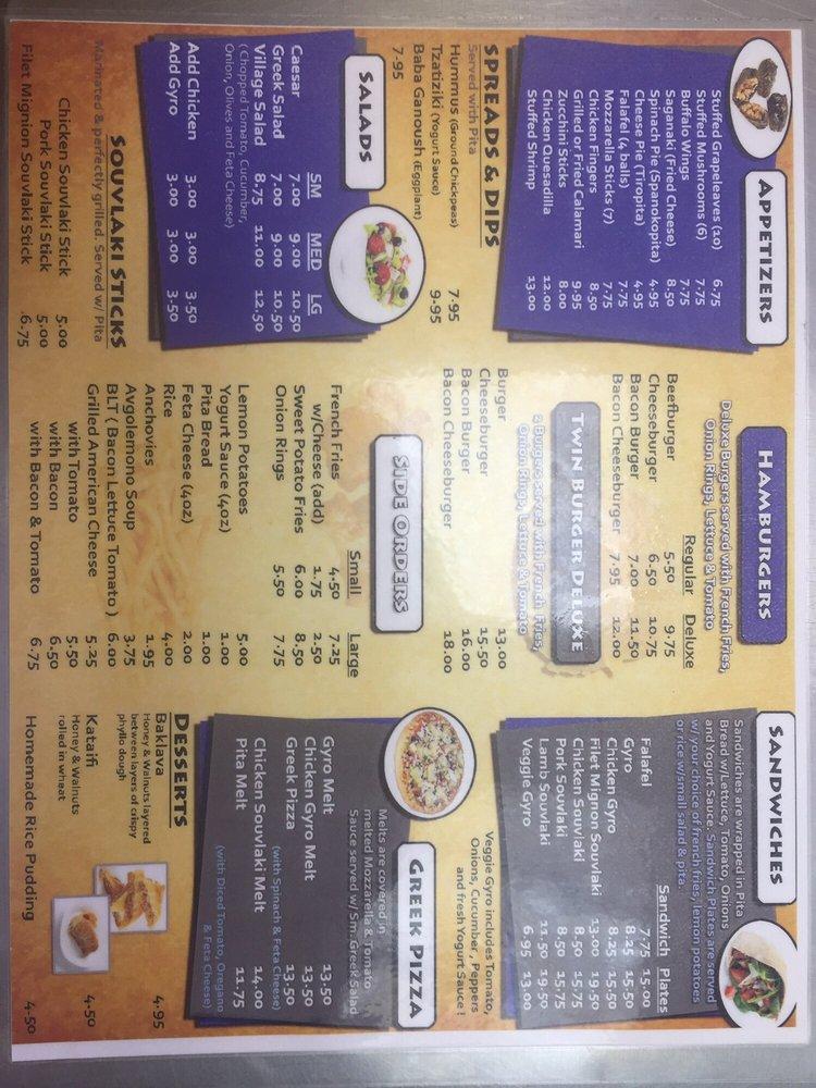 Menu at Cusmos Greek American Restaurant, Lindenhurst