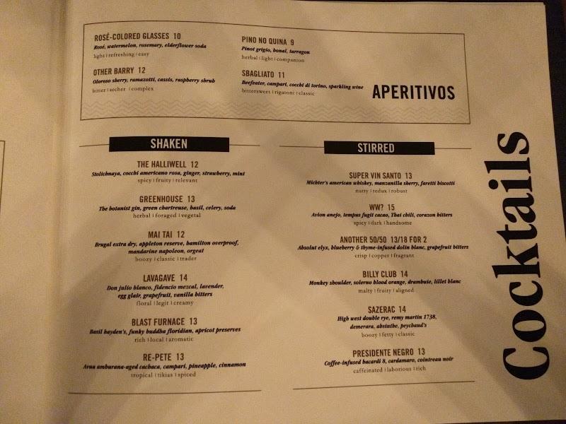 Menu at Beaker & Gray pub & bar, Miami, N Miami Ave