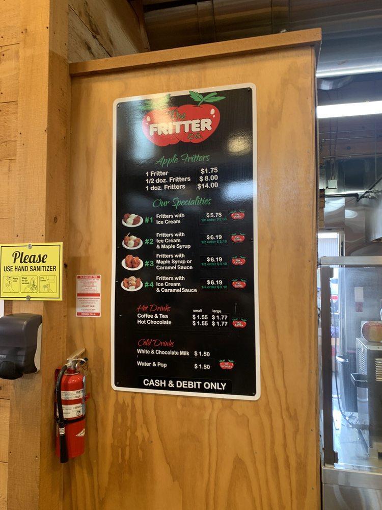 Menu at The Fritter Co. desserts, Waterloo