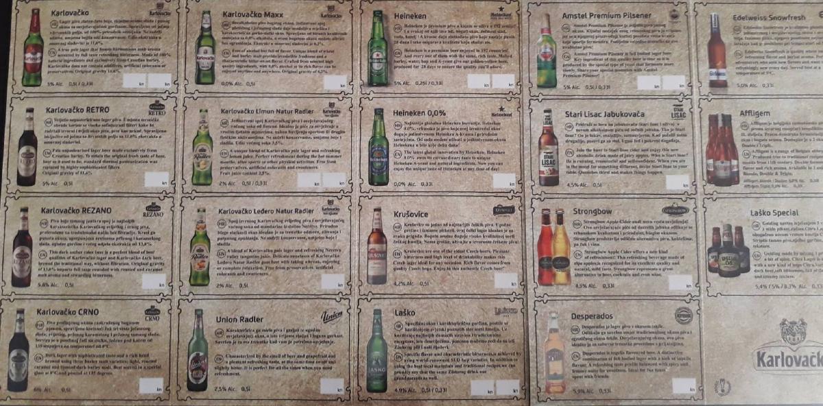 Menu di Radić 