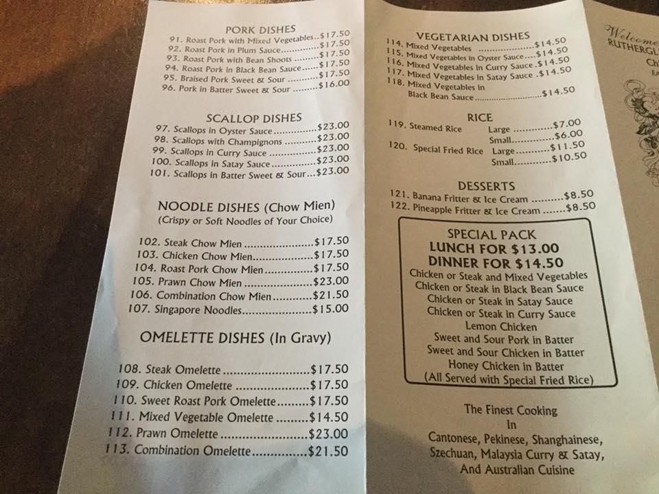 Menu at Star Hotel Rutherglen pub & bar, Rutherglen