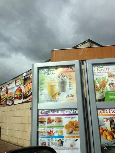 Carta del restaurante McDonald's, Skegness - Grand Parade, Skegness ...