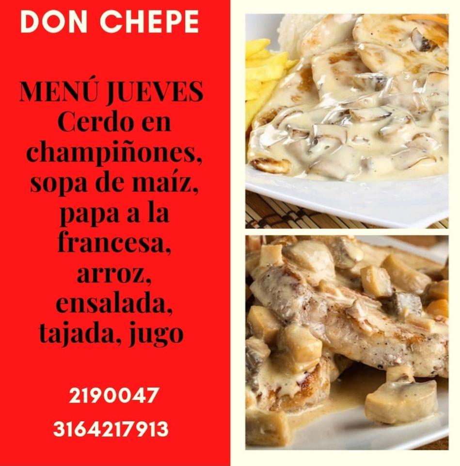 Menu at Don Chepe cafe, Sevilla