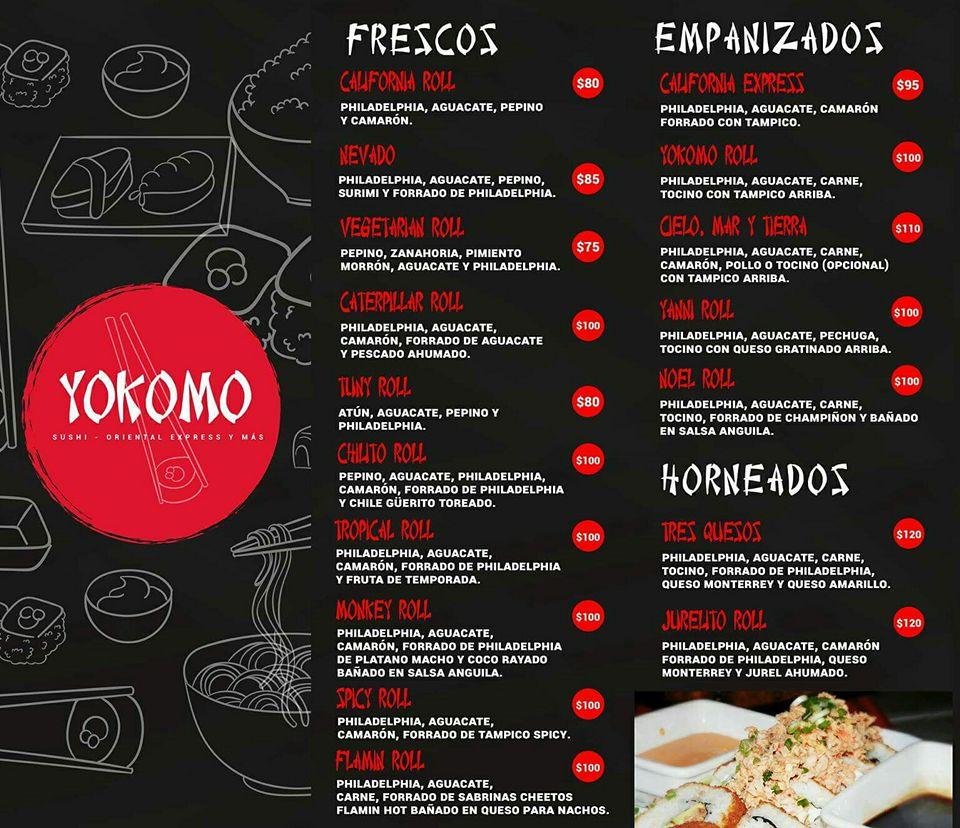 Menu at Yokomo Snack Dulces&Salados, Guerrero Negro