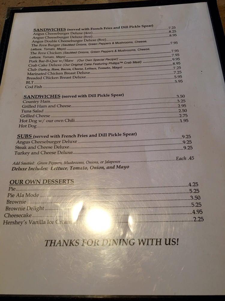 Menu at KacKaPon Restaurant, Wardensville
