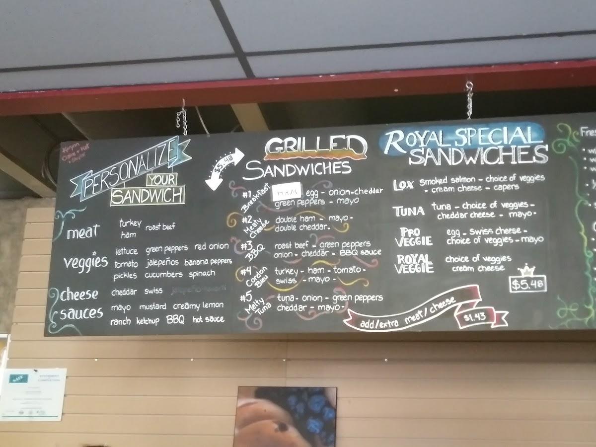 Menu at Mount Royal Bagel Factory restaurant, Kelowna