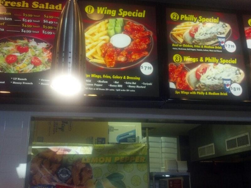 Menu at Wing Dixie and Deli, Albany