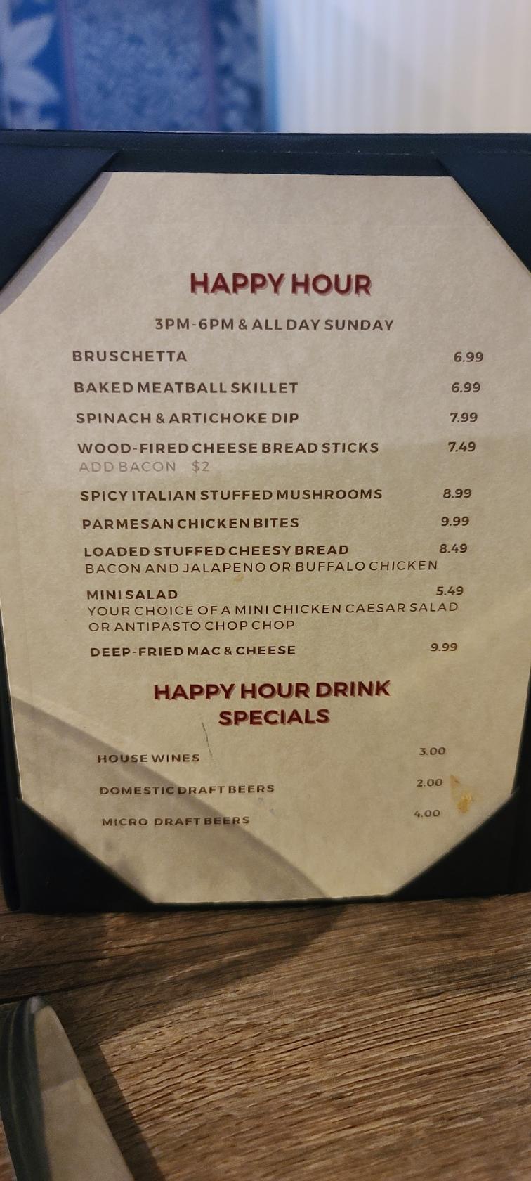 Menu At Bruno s Pizzeria Lake Stevens