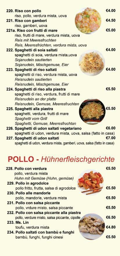 Menu di Ristorante Ms.Lin 