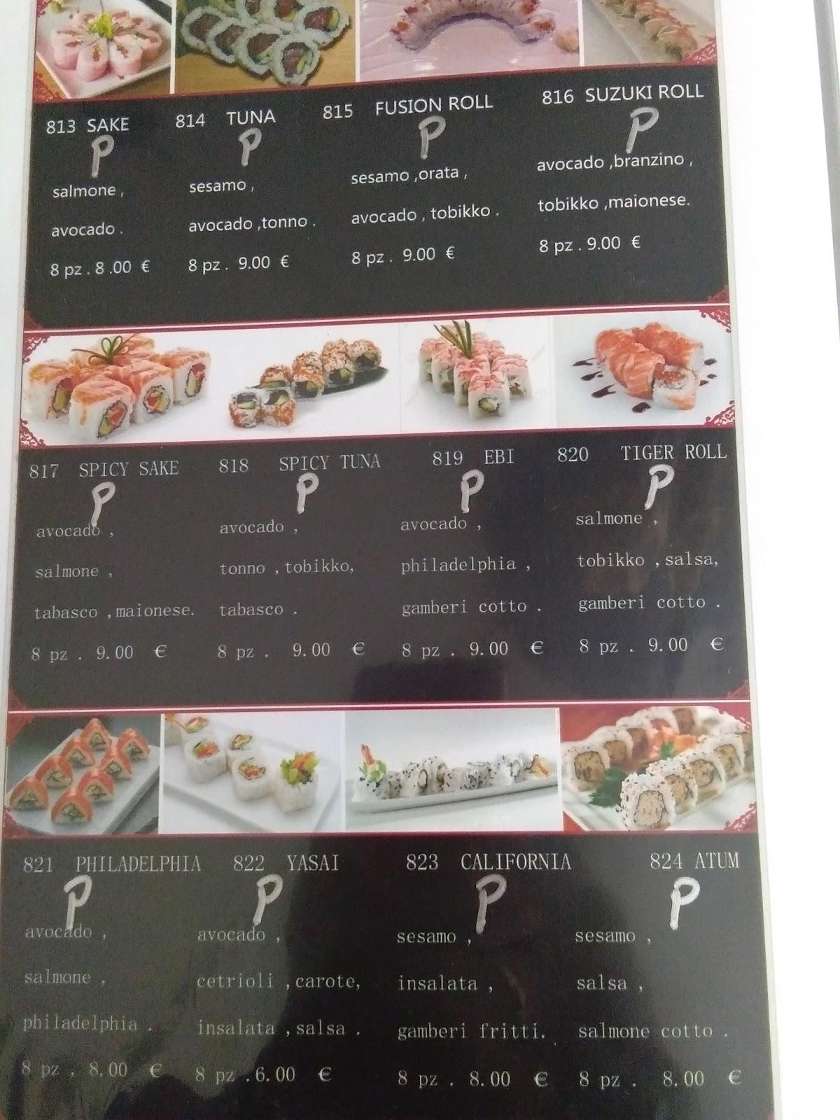 Menu da Ristorante Giardino Di Giada, Argenta