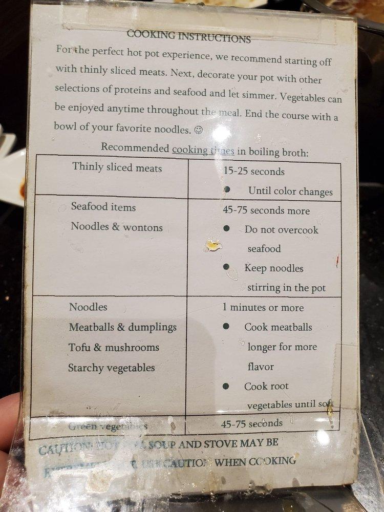 Menu at Happy Lamb Hot Pot, Grand Prairie restaurant, Grand Prairie