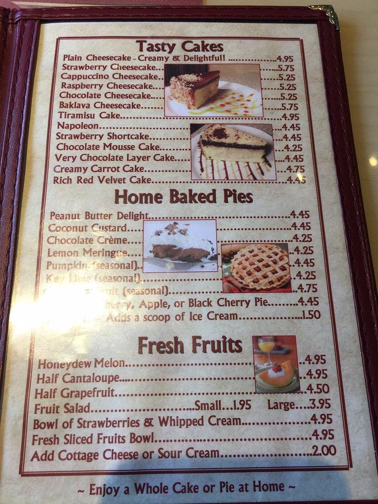 Menu at The Edison Diner restaurant, Edison