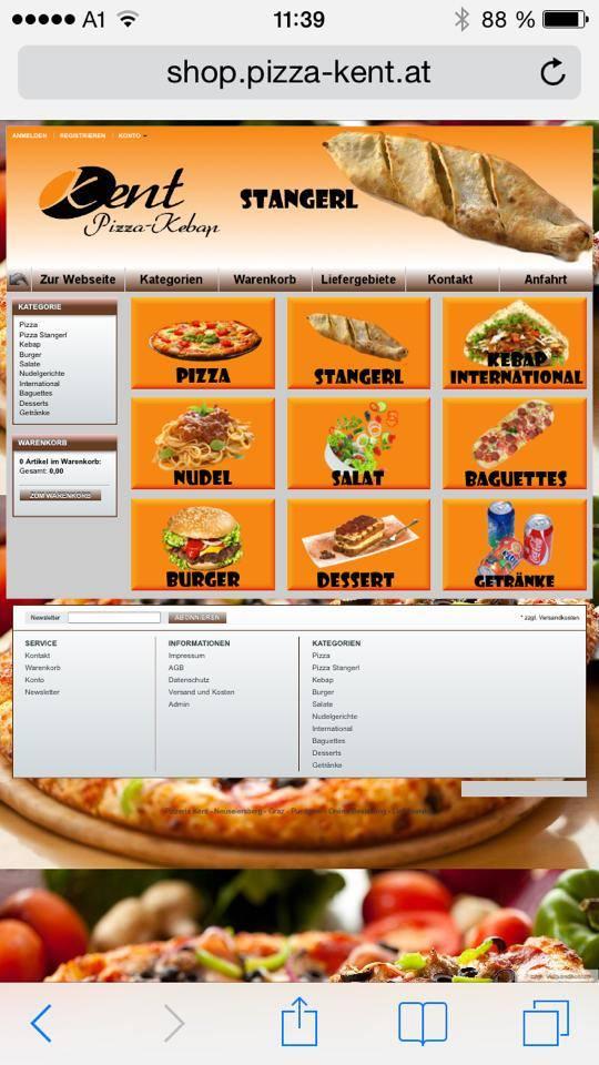 Speisekarte von Kent pizza kebap Neuseiersberg, Graz