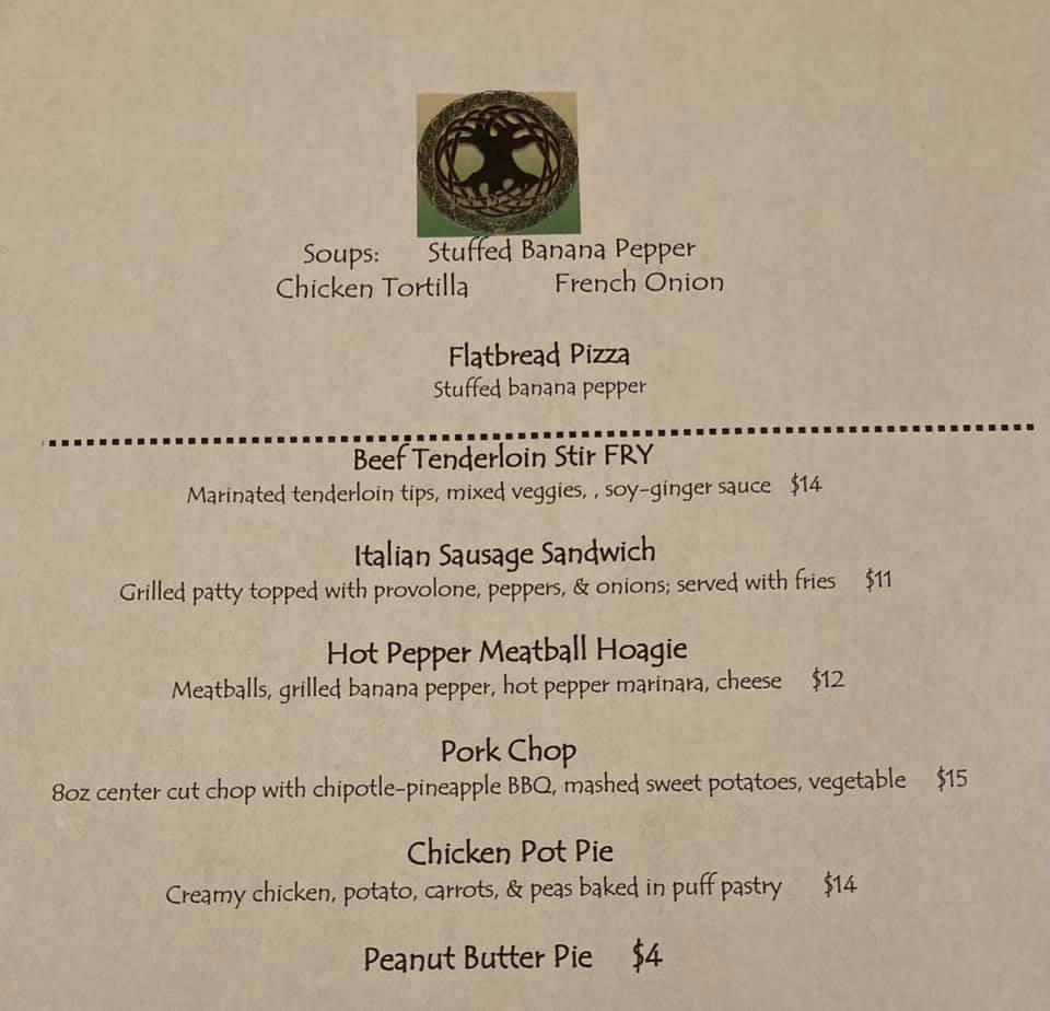 Menu at Potters Field Restaurant & Pub, Buffalo