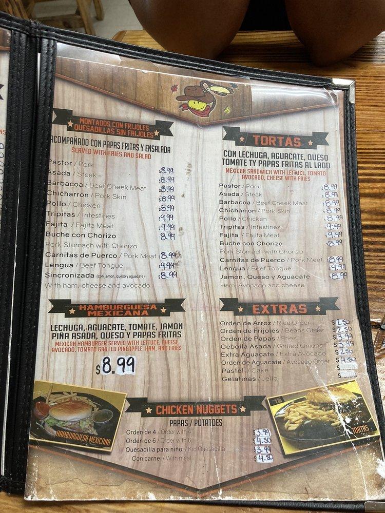 Carta del restaurante Tacos Chihuas, Fort Worth, W Seminary Dr