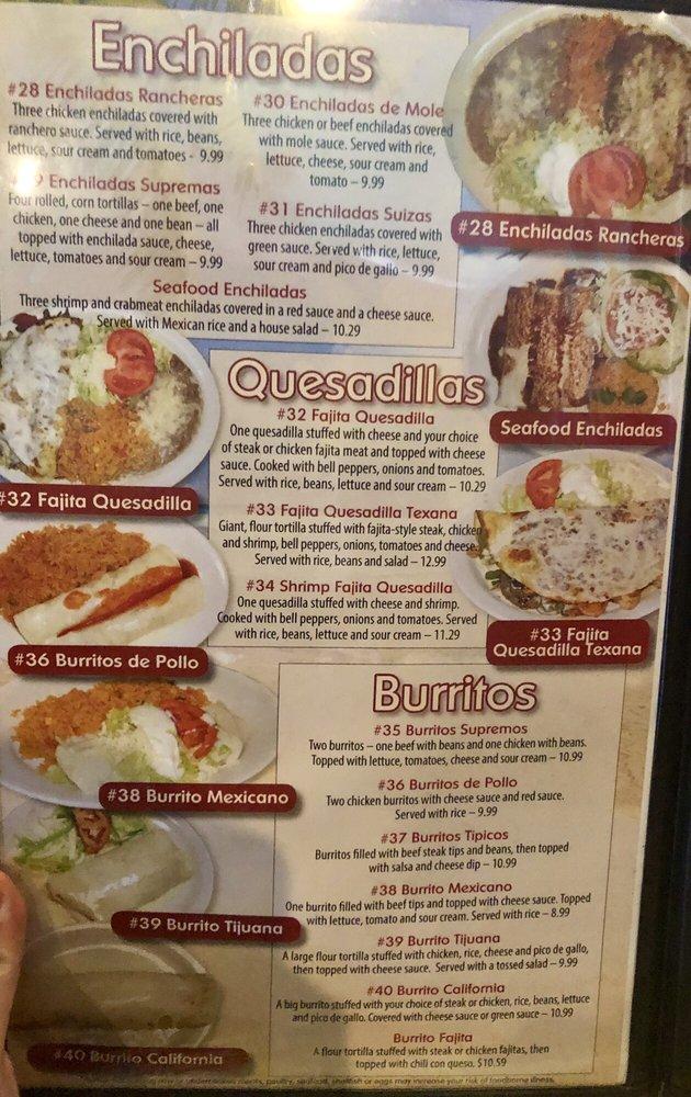 Menu at La Palma Mexican Restaurant - Urbana, Urbana