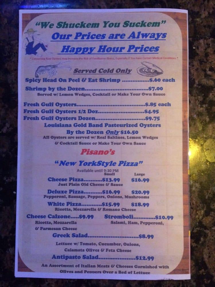 Menu at SuBourbon Rock & Oyster Bar, Kennesaw