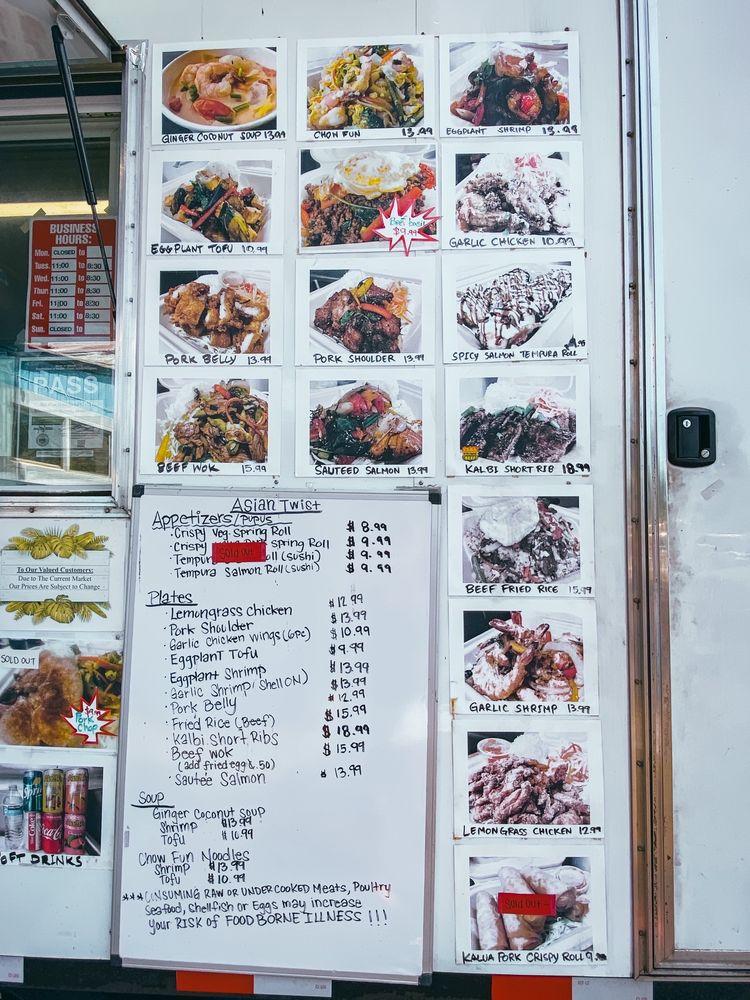 Menu at All Kine Maui Grindz cafe, HaikuPauwela