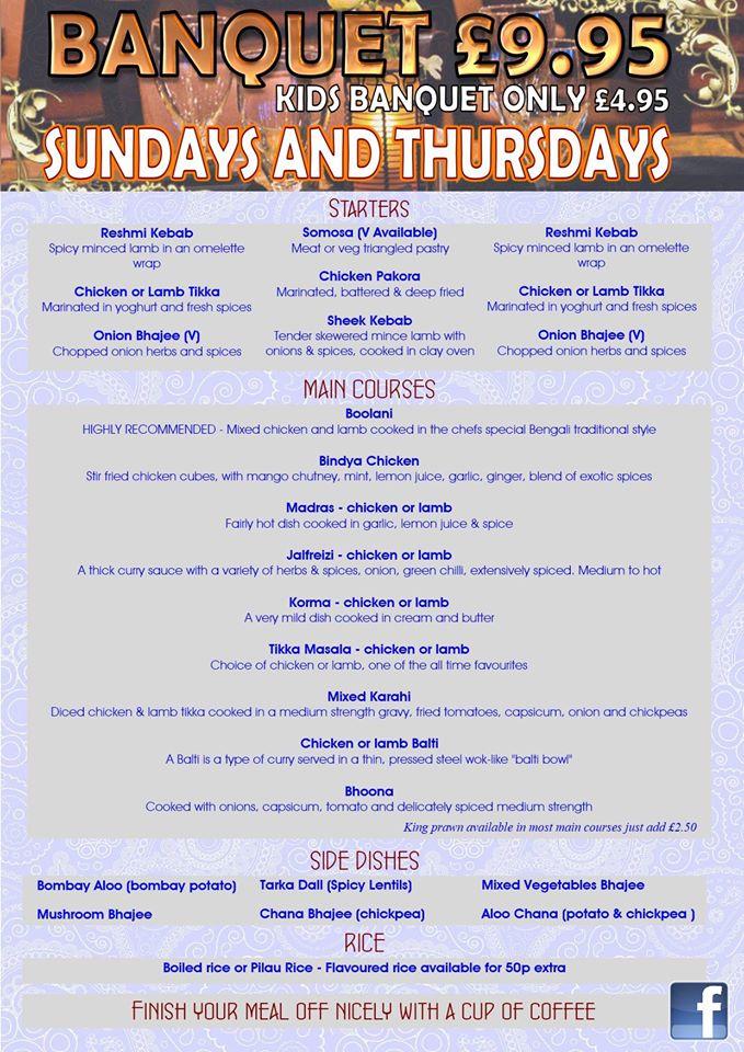 Menu at Hawwa restaurant, Hessle