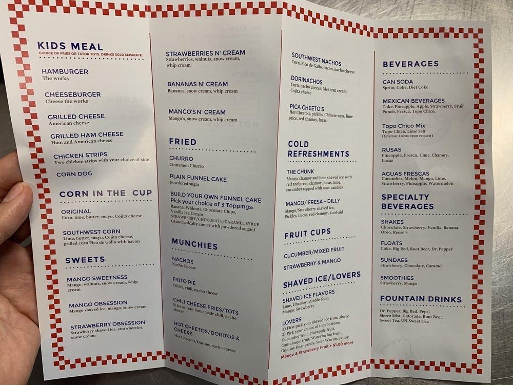 Menu at Teddy B's restaurant, San Antonio, Babcock Rd