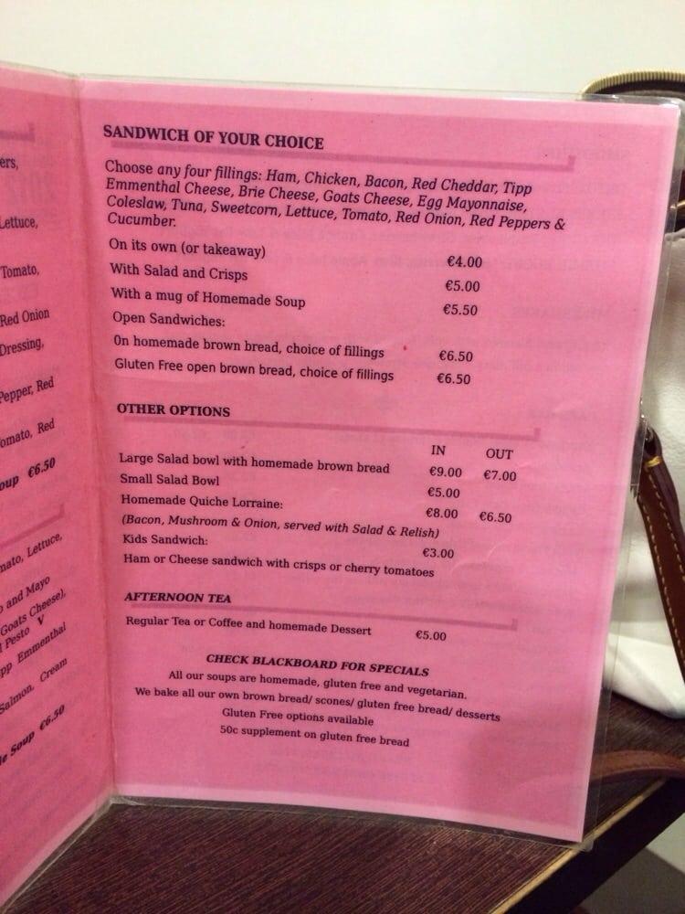 Menu at French Quarter Cafe,, Ireland, Mitchell St