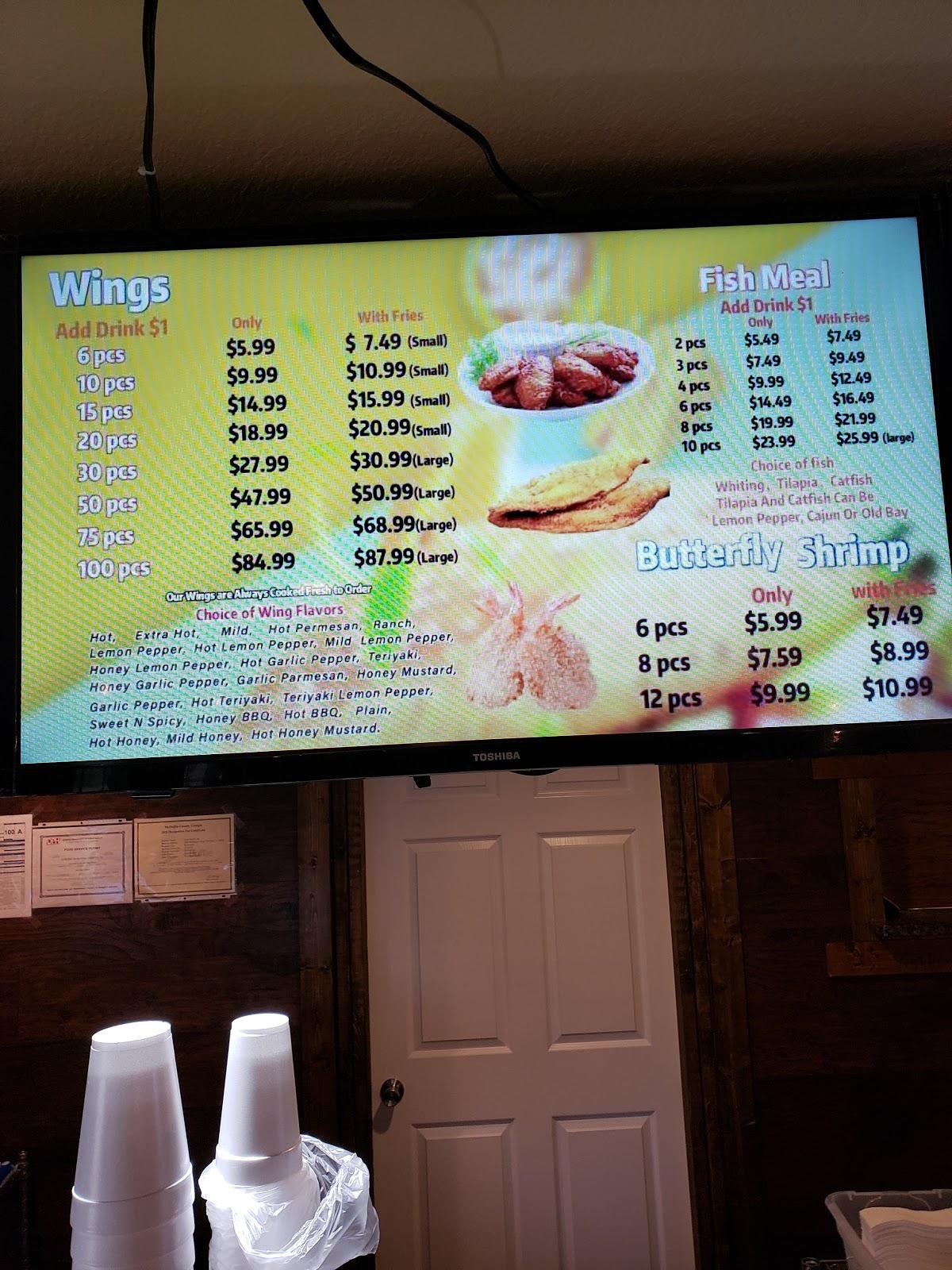 Carta del restaurante TASTY WINGS & SEAFOOD, Thomson