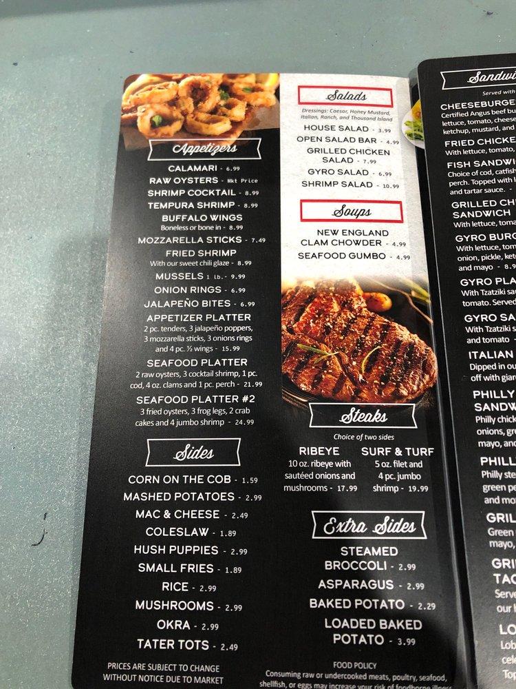 Menu at The Fish House Bar and Grill, Shepherdsville