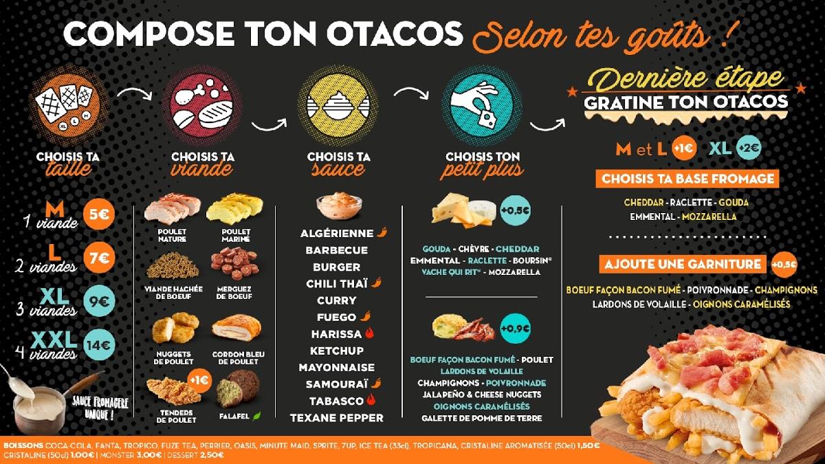 Menu At O Tacos Bourgoin Jallieu Restaurant Bourgoin Jallieu