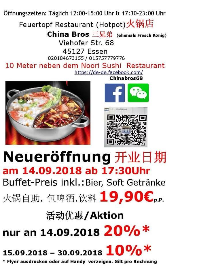 Speisekarte von China Bros. restaurant, Essen
