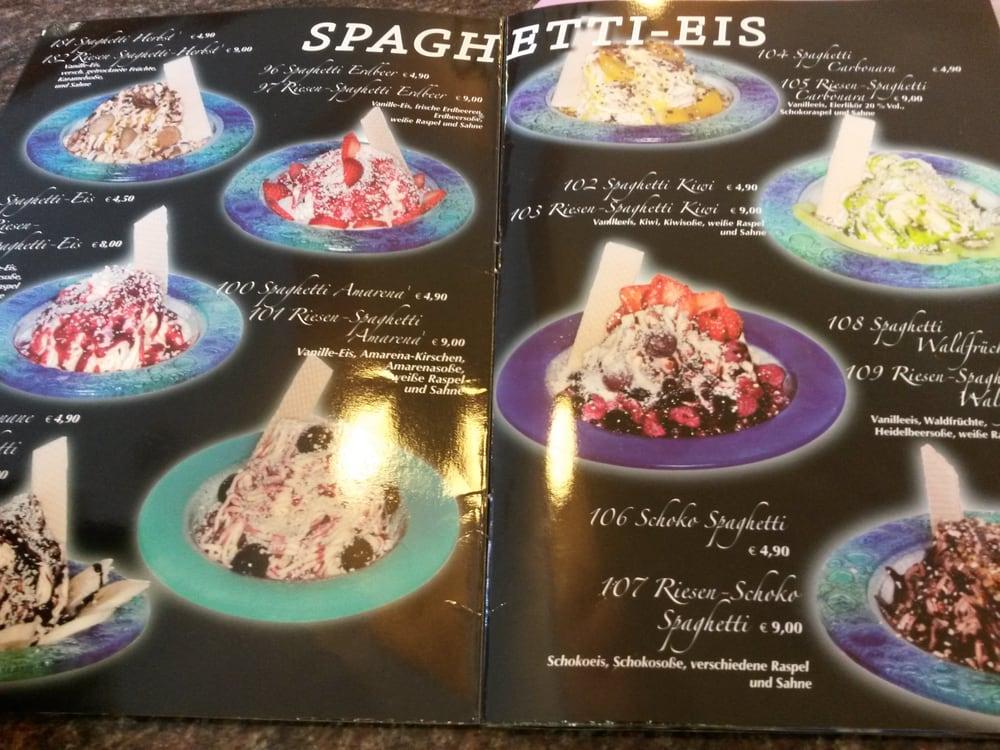 Speisekarte von Eiscafé Zio Seba cafe, Bad Fallingbostel, Vogteistraße 2