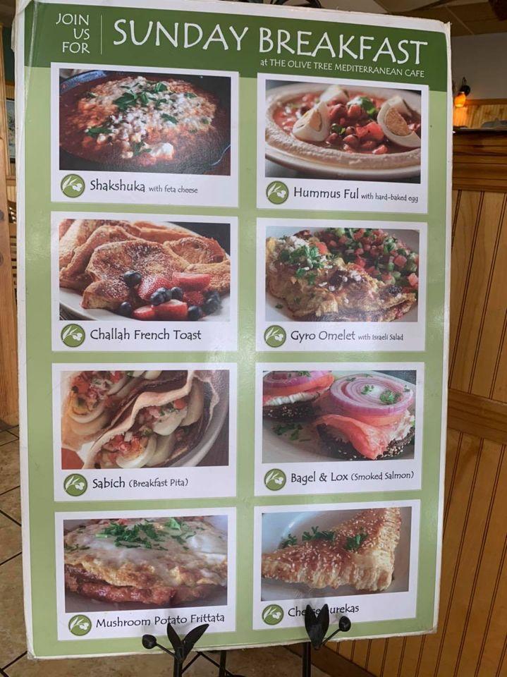 Menu at The Olive Tree Mediterranean Cafe, Hilliard