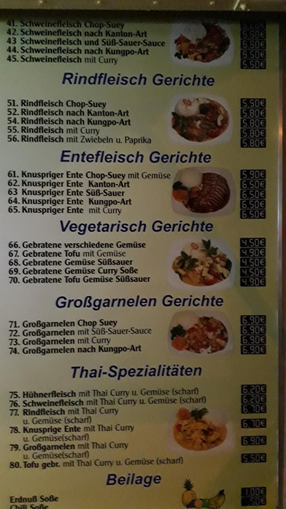 Menu At Asia Imbiss Restaurant Berlin