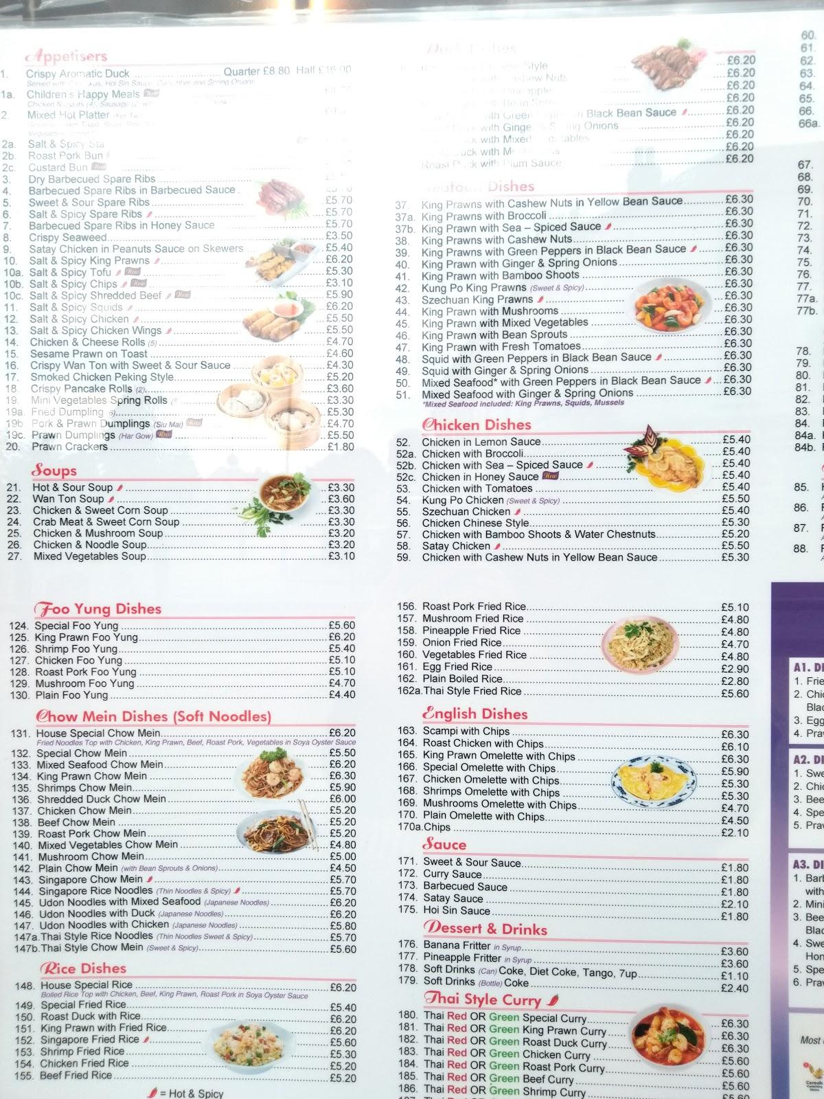 Menu at Golden Horse fast food, Newmarket