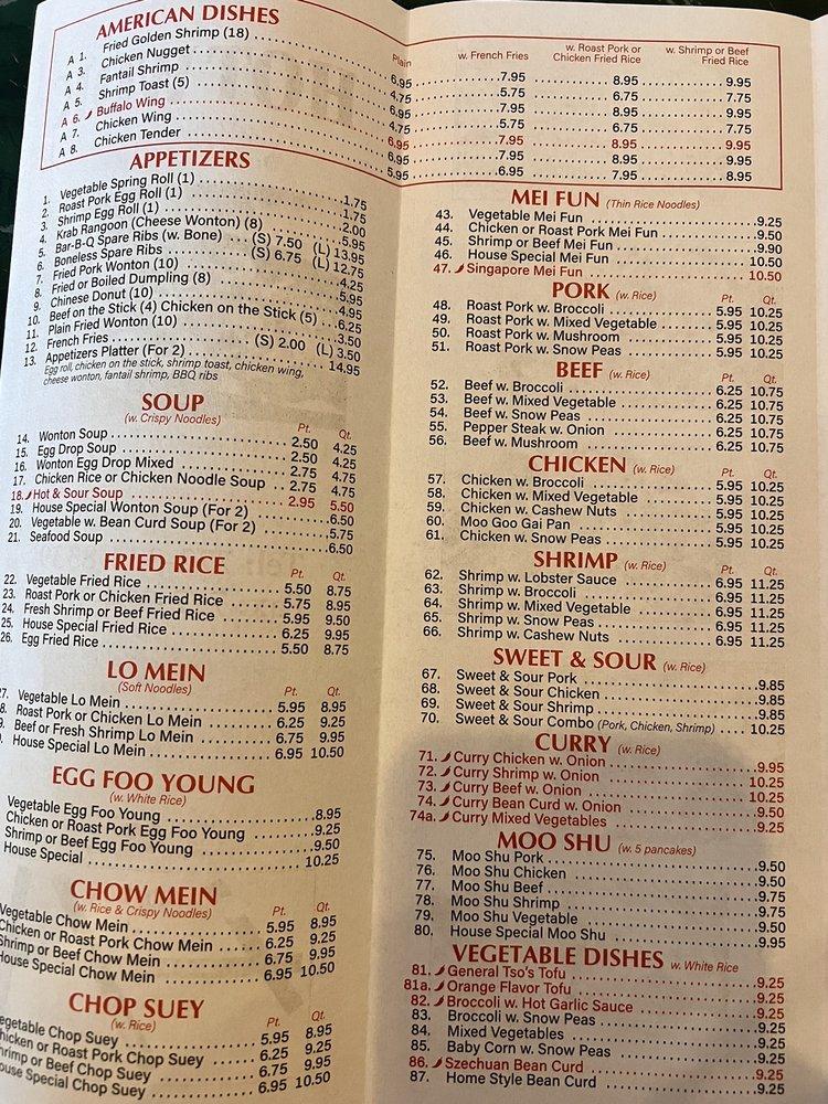 Menu At Hot Wok Restaurant Jensen Beach