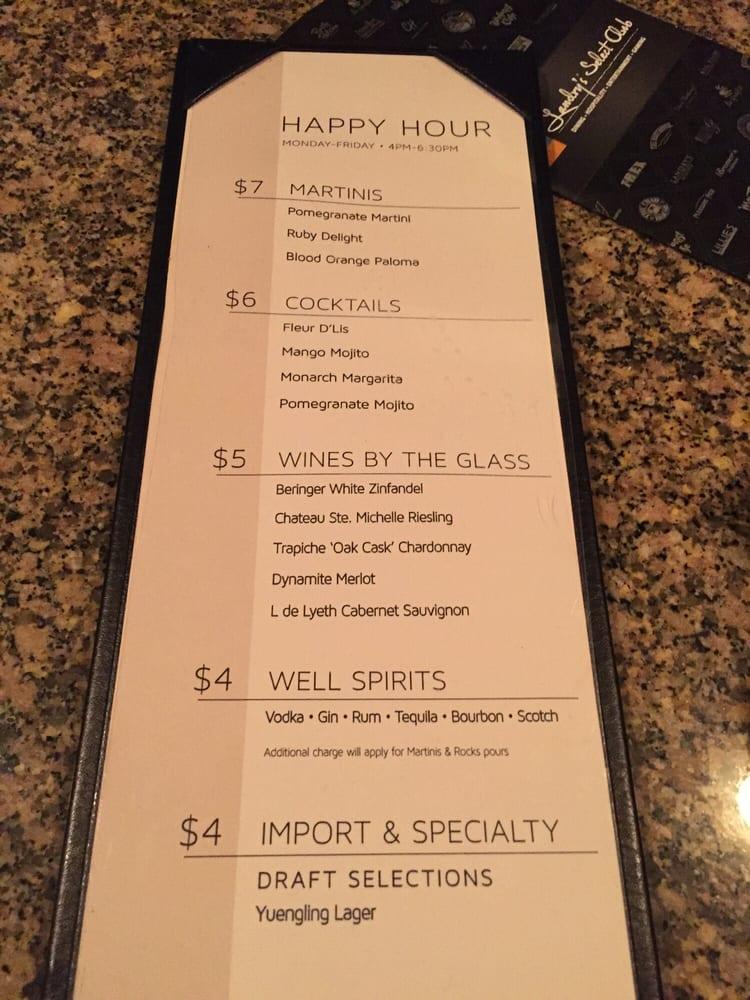 Menu at Chart House steakhouse, Alexandria