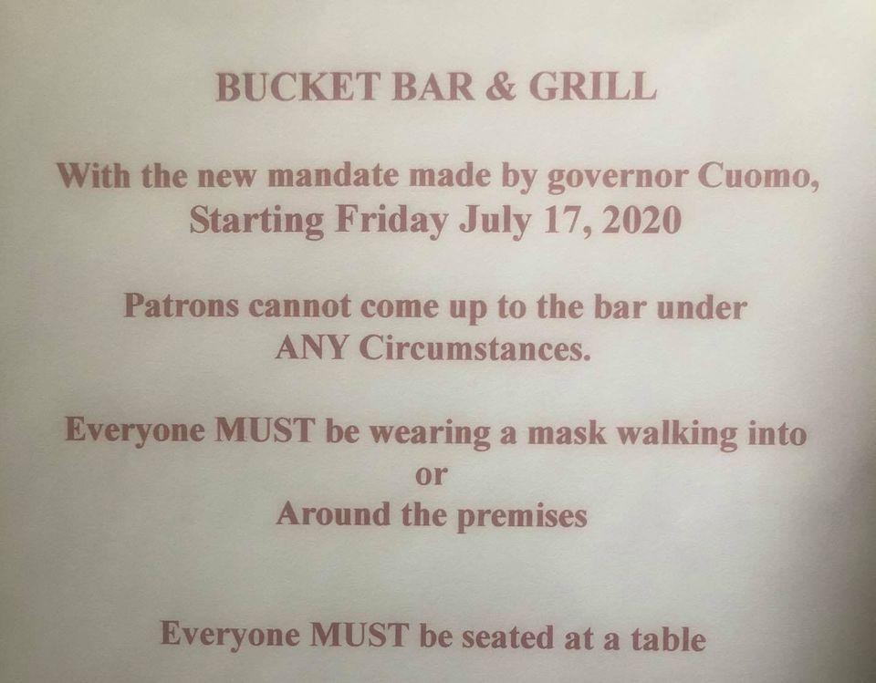 Menu at Bucket Bar & Grill, Odessa