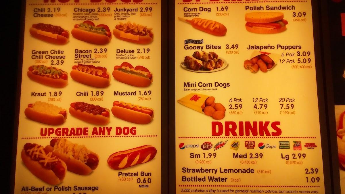 Menu At Wienerschnitzel Fast Food San Diego Rosecrans St