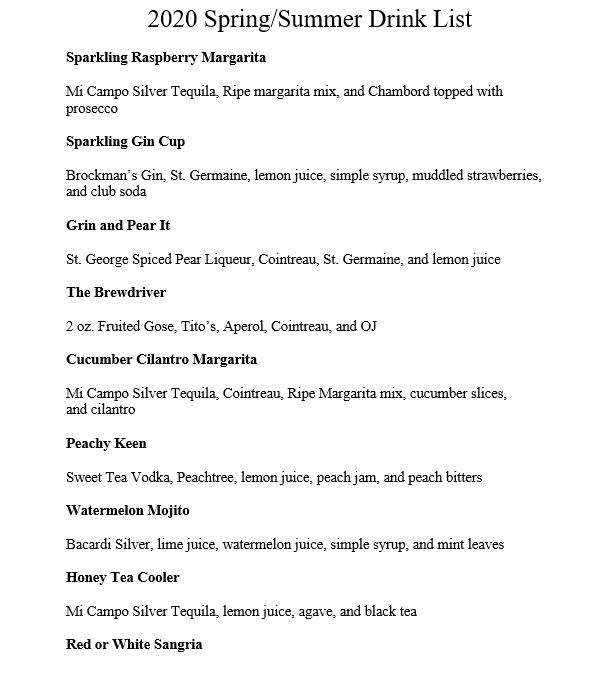 Menu at Tap & Vine pub & bar, Wallingford