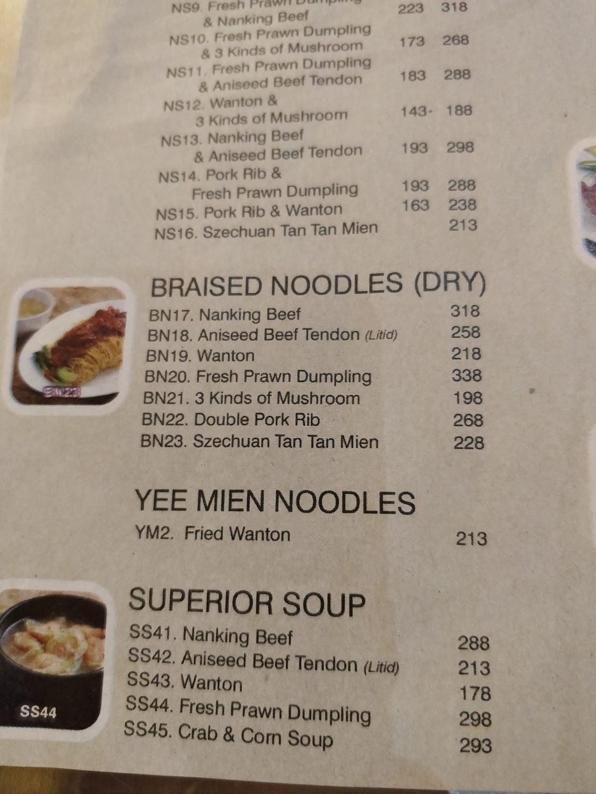 Carta del restaurante North Park Noodles, Ciudad Quezon, Unnamed Road