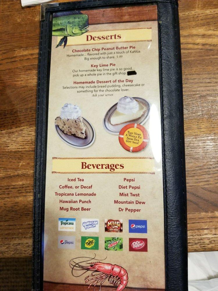 Menu at Original Oyster House restaurant, Spanish Fort