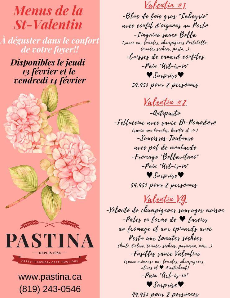 Menu at Pastina cafe, Gatineau