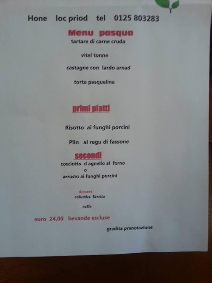 Menu di Ristorsaintroch 
