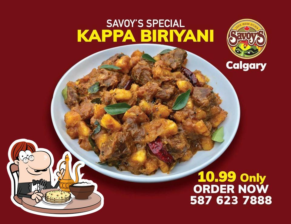 Savoy’s South Indian Kitchen Calgary restaurant, Calgary Menu du