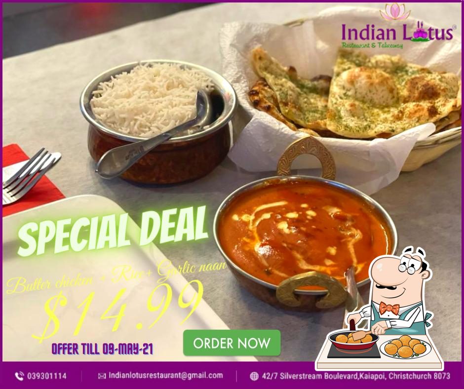 Indian Lotus Restaurant and Takeaway in Kaiapoi Restaurant menu and