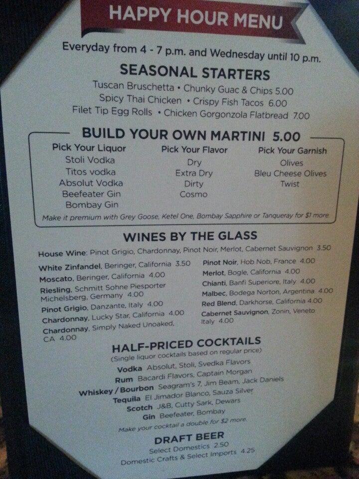 Menu at Grillsmith Countryside steakhouse, Clearwater