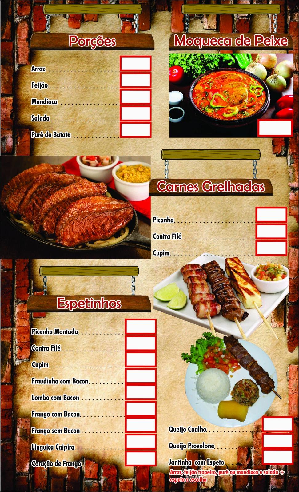 Menu at Skina Brasil Grill & Restaurante, Aparecida de Goiânia