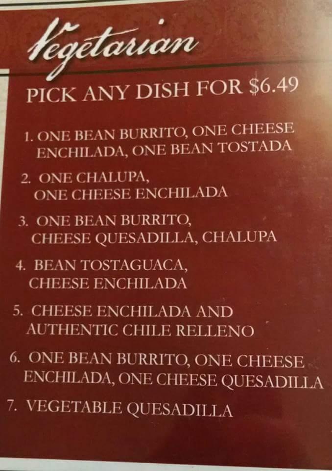Menu at Mi Hacienda V restaurant, Paintsville